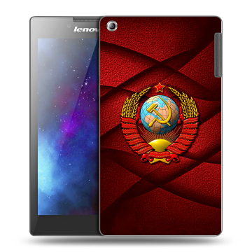 Силиконовый чехол на планшета Lenovo Tab 2 A7-30 с принтом Герб СССР Силиконовый чехол на планшета Lenovo Tab 2 A7-30 с принтом Герб СССР