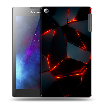 Силиконовый чехол на планшета Lenovo Tab 2 A7-30 с принтом Яркие абстракции Силиконовый чехол на планшета Lenovo Tab 2 A7-30 с принтом Яркие абстракции