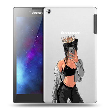 Силиконовый чехол на планшета Lenovo Tab 2 A7-30 с принтом Женские принты Силиконовый чехол на планшета Lenovo Tab 2 A7-30 с принтом Женские принты
