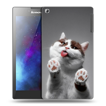Силиконовый чехол на планшета Lenovo Tab 2 A7-30 с принтом Коты Силиконовый чехол на планшета Lenovo Tab 2 A7-30 с принтом Коты