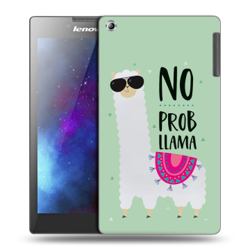 Силиконовый чехол на планшета Lenovo Tab 2 A7-30 с принтом Лама Силиконовый чехол на планшета Lenovo Tab 2 A7-30 с принтом Лама