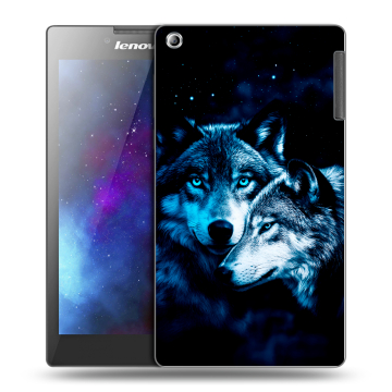 Силиконовый чехол на планшета Lenovo Tab 2 A7-30 с принтом Волки Силиконовый чехол на планшета Lenovo Tab 2 A7-30 с принтом Волки