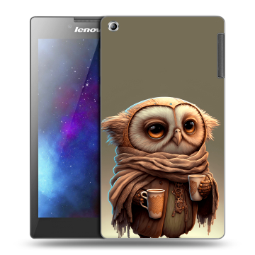 Силиконовый чехол на планшета Lenovo Tab 2 A7-30 с принтом Сова Силиконовый чехол на планшета Lenovo Tab 2 A7-30 с принтом Сова