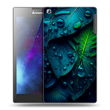 Силиконовый чехол на планшета Lenovo Tab 2 A7-30 с принтом Листья Силиконовый чехол на планшета Lenovo Tab 2 A7-30 с принтом Листья