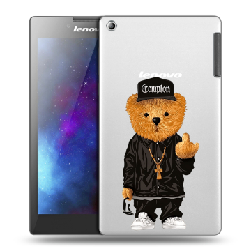 Силиконовый чехол на Lenovo Tab 2 A7-30 с принтом Мишка