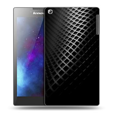 Силиконовый чехол на Lenovo Tab 2 A7-30 с принтом Текстура металла