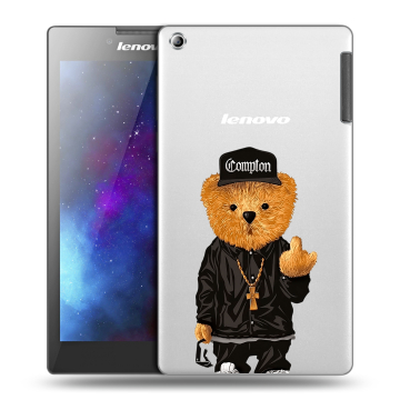 Силиконовый чехол на Lenovo Tab 2 A7-30 с принтом Плюшевый медведь