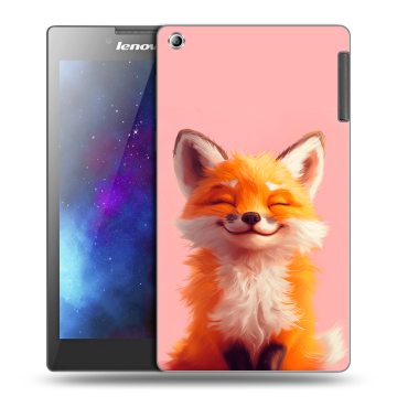 Силиконовый чехол на Lenovo Tab 2 A7-30 с принтом милая лиса