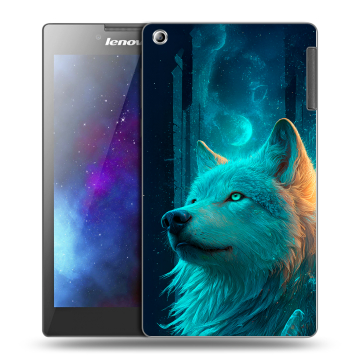 Силиконовый чехол на Lenovo Tab 2 A7-30 с принтом бабочки саккура
