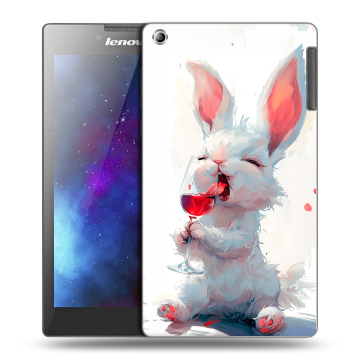 Силиконовый чехол на Lenovo Tab 2 A7-30 с принтом кролик зайчик