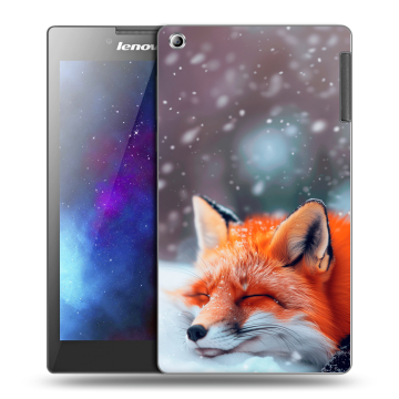 Силиконовый чехол на Lenovo Tab 2 A7-30 с принтом лиса