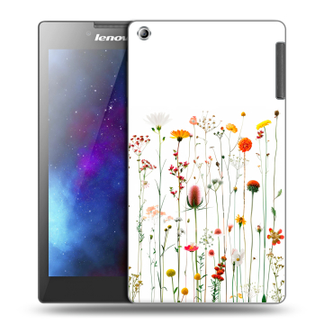 Силиконовый чехол на Lenovo Tab 2 A7-30 с принтом цветы