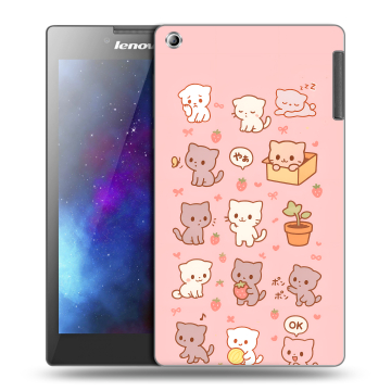 Силиконовый чехол на Lenovo Tab 2 A7-30 с принтом Hello Kitty Хелоу Кити