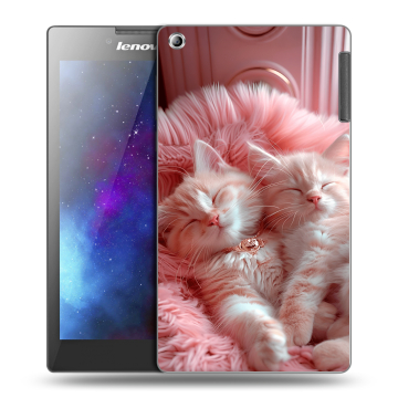 Силиконовый чехол на Lenovo Tab 2 A7-30 с принтом котята котики