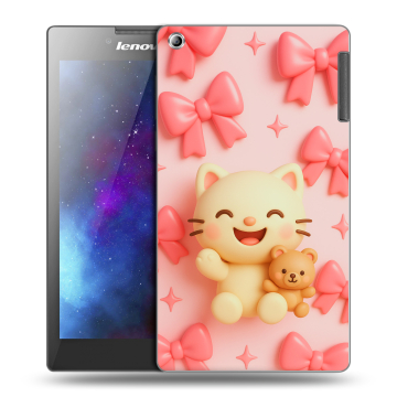 Силиконовый чехол на Lenovo Tab 2 A7-30 с принтом для девочек