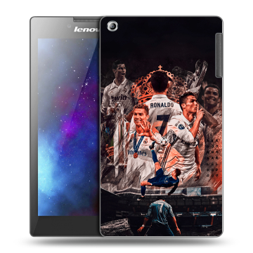 Силиконовый чехол на Lenovo Tab 2 A7-30 с принтом Реал Роналдо Real Ronaldo Силиконовый чехол на Lenovo Tab 2 A7-30 с принтом Реал Роналдо Real Ronaldo