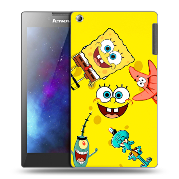 Силиконовый чехол на Lenovo Tab 2 A7-30 с принтом Спанч боб Спанчбоб