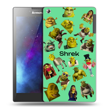 Силиконовый чехол на Lenovo Tab 2 A7-30 с принтом Шрек Shrek