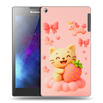 Силиконовый чехол на Lenovo Tab 2 A7-30 с принтом для девочек