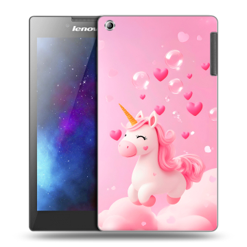 Силиконовый чехол на Lenovo Tab 2 A7-30 с принтом Единорог