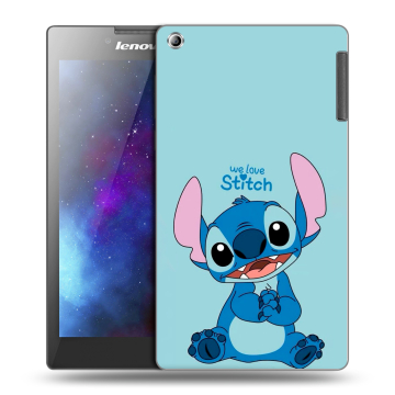 Силиконовый чехол на Lenovo Tab 2 A7-30 с принтом Лило и Стич Силиконовый чехол на Lenovo Tab 2 A7-30 с принтом Лило и Стич