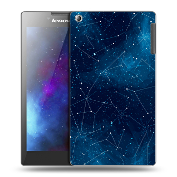 Силиконовый чехол на Lenovo Tab 2 A7-30 с принтом Космос звезды