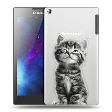 Силиконовый чехол на Lenovo Tab 2 A7-30 с принтом Котенок