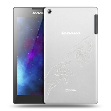 Силиконовый чехол на Lenovo Tab 2 A7-30 с принтом Сотворение мира