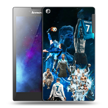 Силиконовый чехол на Lenovo Tab 2 A7-30 с принтом Реал Роналдо