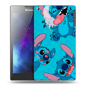Силиконовый чехол на Lenovo Tab 2 A7-30 с принтом Лило и Стич Силиконовый чехол на Lenovo Tab 2 A7-30 с принтом Лило и Стич