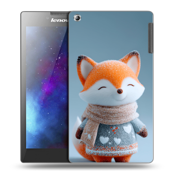 Силиконовый чехол на Lenovo Tab 2 A7-30 с принтом Лиса