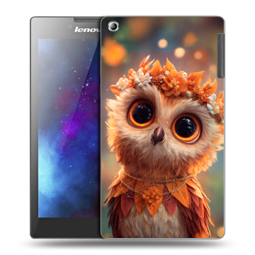 Силиконовый чехол на Lenovo Tab 2 A7-30 с принтом Милая сова