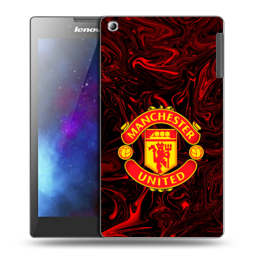 Силиконовый чехол на Lenovo Tab 2 A7-30 с принтом Manchester United