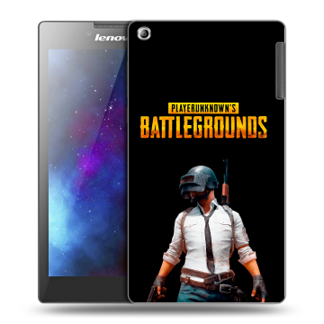 Силиконовый чехол на Lenovo Tab 2 A7-30 с принтом PUGB ПАГБ