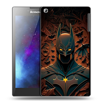 Силиконовый чехол на Lenovo Tab 2 A7-30 с принтом Batman Бэтмен