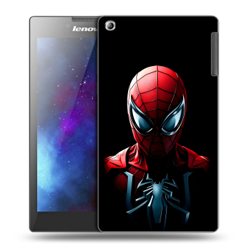 Силиконовый чехол на Lenovo Tab 2 A7-30 с принтом Spiderman Человек паук Силиконовый чехол на Lenovo Tab 2 A7-30 с принтом Spiderman Человек паук
