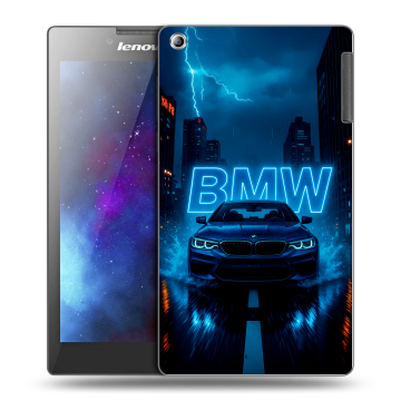 Силиконовый чехол на Lenovo Tab 2 A7-30 с принтом BMW БМВ