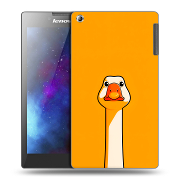Силиконовый чехол на Lenovo Tab 2 A7-30 с принтом Смешная утка