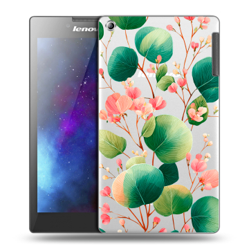 Силиконовый чехол на Lenovo Tab 2 A7-30 с принтом женский
