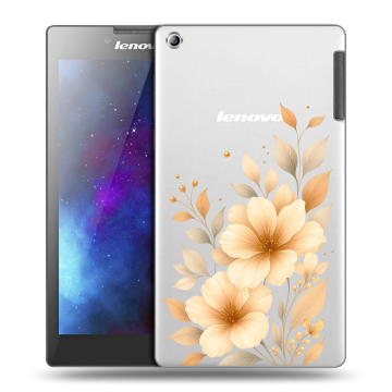 Силиконовый чехол на Lenovo Tab 2 A7-30 с принтом для девушки