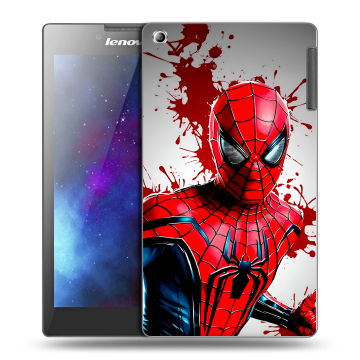 Силиконовый чехол на Lenovo Tab 2 A7-30 с принтом Spiderman Человек паук