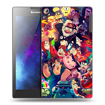 Силиконовый чехол на Lenovo Tab 2 A7-30 с принтом Gravity Falls Гравити Фолз