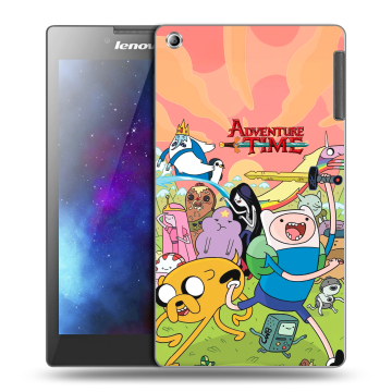 Силиконовый чехол на Lenovo Tab 2 A7-30 с принтом Adventure time Время приключений