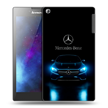 Силиконовый чехол на Lenovo Tab 2 A7-30 с принтом Mercedes Мерседес Силиконовый чехол на Lenovo Tab 2 A7-30 с принтом Mercedes Мерседес