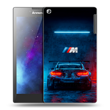 Силиконовый чехол на Lenovo Tab 2 A7-30 с принтом BMW БМВ