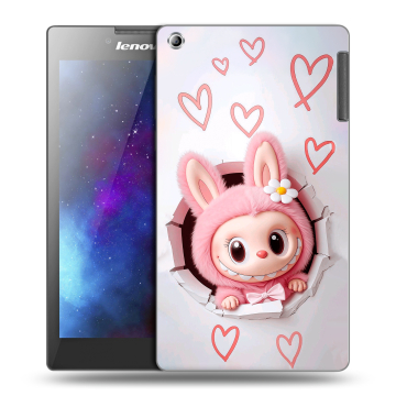 Силиконовый чехол на Lenovo Tab 2 A7-30 с принтом Labubu Лабубу Силиконовый чехол на Lenovo Tab 2 A7-30 с принтом Labubu Лабубу