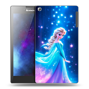 Силиконовый чехол на Lenovo Tab 2 A7-30 с принтом Холодное сердце Frozen