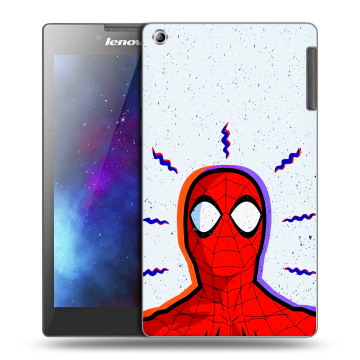 Силиконовый чехол на Lenovo Tab 2 A7-30 с принтом Spiderman Человек паук