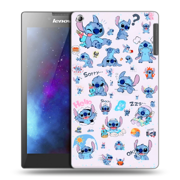 Силиконовый чехол на Lenovo Tab 2 A7-30 с принтом Лило и Стич Силиконовый чехол на Lenovo Tab 2 A7-30 с принтом Лило и Стич