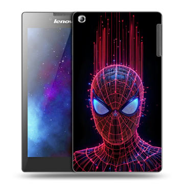 Силиконовый чехол на Lenovo Tab 2 A7-30 с принтом Spiderman Человек паук